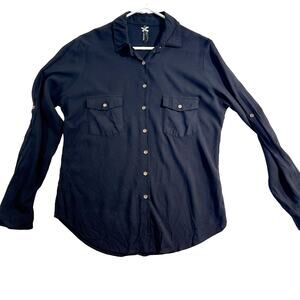 Destra Long Sleeve Button Shirt Woman's Wear EU 44 US L Button Closed Pockets